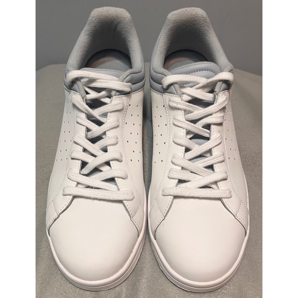 Stroll Mens The Cruiser White Gray Low Top Lace Up Spikeless Golf Shoes Sz 11.5